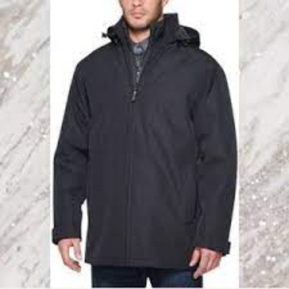 Weatherproof Mens Ultra Tech Double Zip Water Repellent Coat New With Tags - Picture 1 of 4